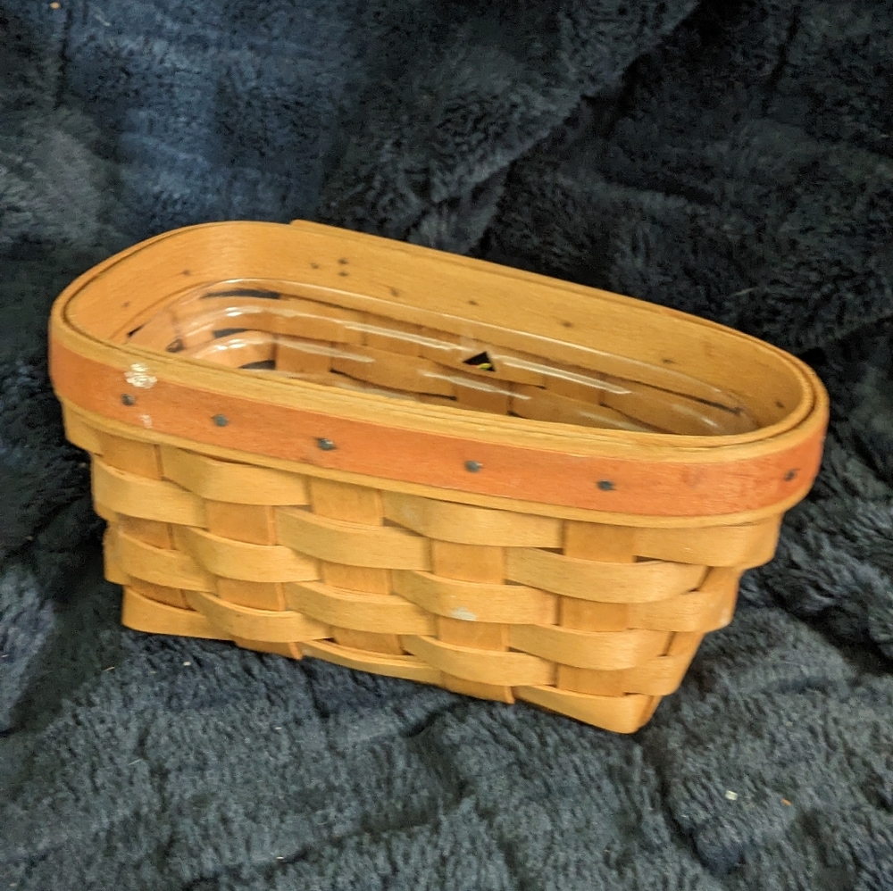 Longaberger basket with liner, small